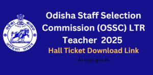 Odisha LTR Teacher Hall Ticket 2025