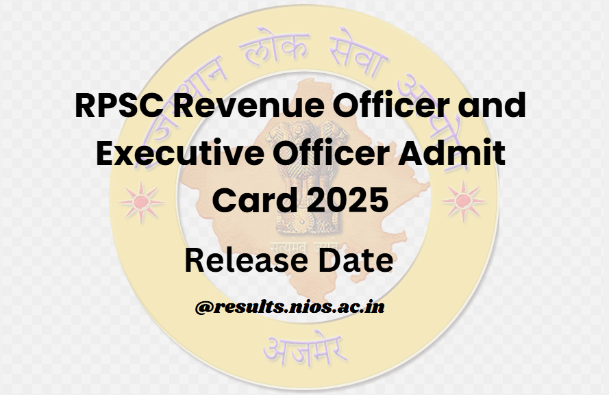 RPSC RO/PO Admit Card 2025